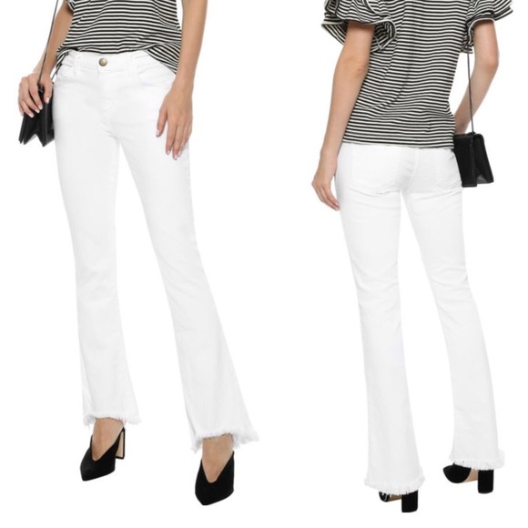 Current/Elliott Denim - Current Elliott NEW Frayed Flip flop flare jeans